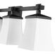 Sonorra 4 Light 33.25 inch Matte Black Vanity Light Wall Light